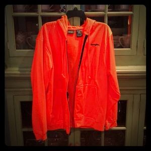 Hunting orange jacket